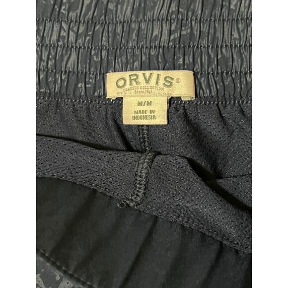 Orvis Embossed Navy Athletic Elastic Waist Skort Tennis Zippered Pocket Size Med - Picture 3 of 3